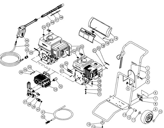 MITM CD-2800-0MVC pressure washer replacement parts